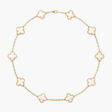 CLOVER - 10 Motive White Necklace