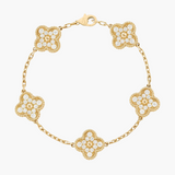 CLOVER - Gold Zircon Bracelet