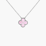 CLOVER - Pink/Silver Necklace