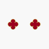 CLOVER - earrings Gold/Red