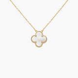 CLOVER - White/Gold Necklace